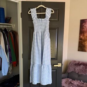 Blue Gingham Sleeveless Dress